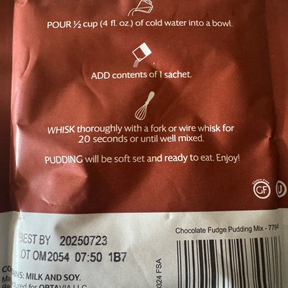 Optavia Chocolate Fudge Pudding Mix - Picture 2 of 2